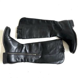 Frye black Leather Knee Boots size 7.5 women